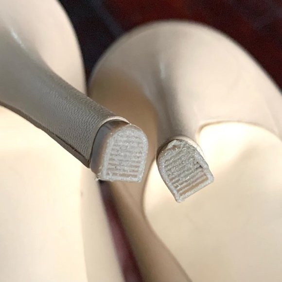 Nine West Jackpot Nude Tan Leather Pumps Pointed Toe US 7.5 - Picture 4 of 9